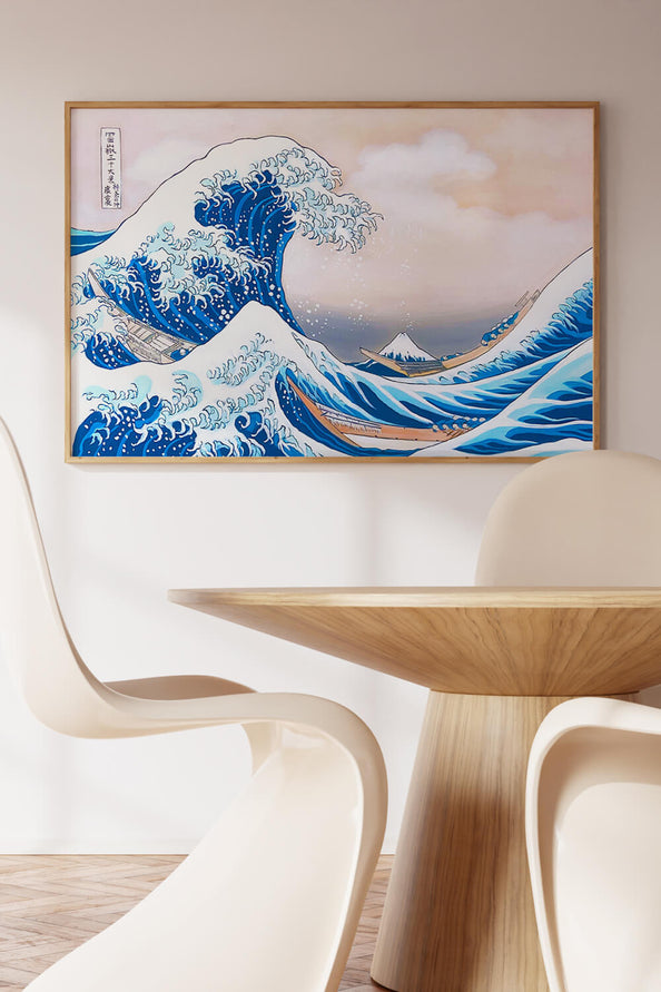 Ambiance avec interprétation inspirée de Hokusai