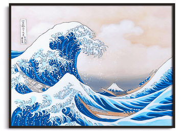 Inspiration La Grande vague de Kanagawa Hokusai - peinture à l'huile