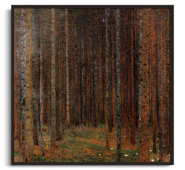 Inspiration Forêt de sapins Klimt - peinture à l'huile