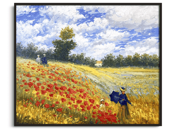 Inspiration Les coquelicots Monet - peinture à l'huile